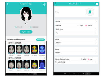 Exactamente analizador facial de la piel del análisis para los doctores Clinic Salon