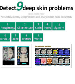 máquina facial de la diagnosis del analizador del escáner de la piel del observador de 3D Digitaces