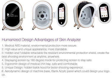 Escáner facial portátil de la piel del analizador auto de la piel 3D con el peso de Ipad 8KG