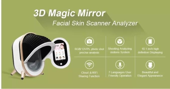 Cámara facial 7200K del dispositivo casero de los analizadores del escáner de la cara 8800 lux