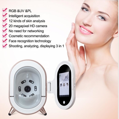 Cámara facial de la piel del analizador profesional de la hidración pantalla 20MP de 10,4 pulgadas